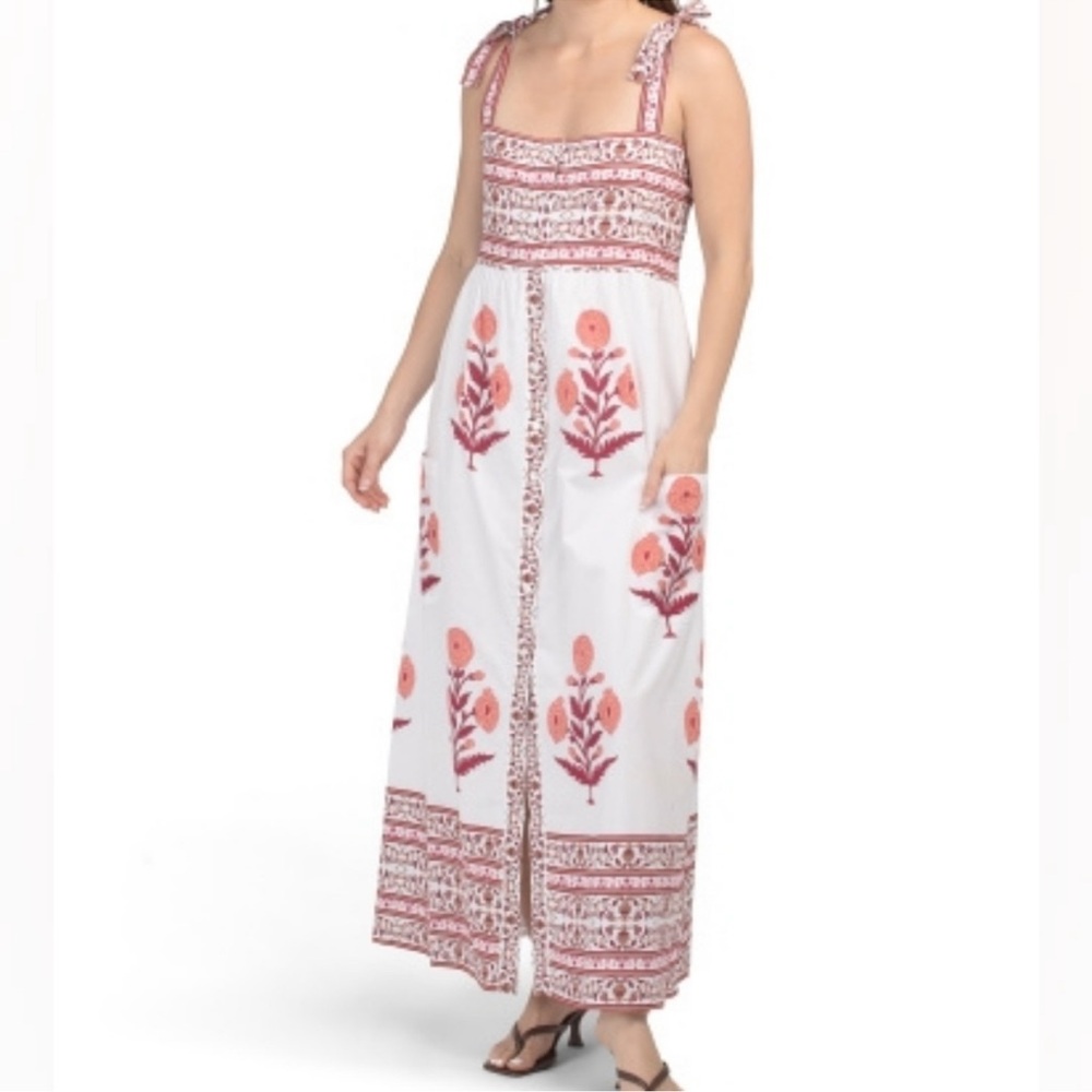 NWT Bindu Dorothea Floral Print Maxi Dress Size S
